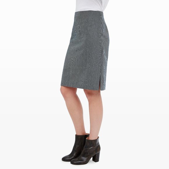 Club Monaco Eleesa Railroad Stripe Skirt - Picture 1 of 2
